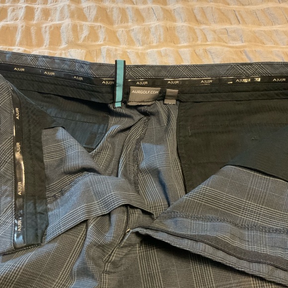 AUR Dark Grey & Blue Golf Shorts Size 38 - Picture 3 of 4